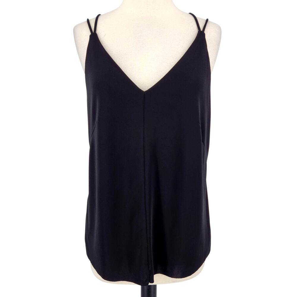 Anthropologie Deletta Black Spaghetti Strap Camisole Top